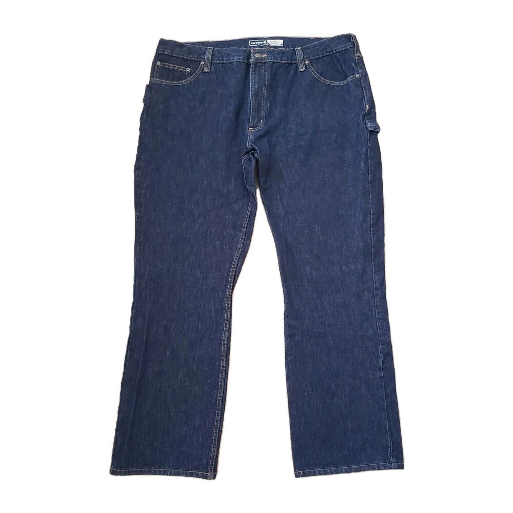 Carhartt Relaxed Fit Indigo Size 40x30 Mens Dark Wash Jeans BD3889-M Denim Work